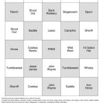 Western Bingo Cards To Download Print And Customize