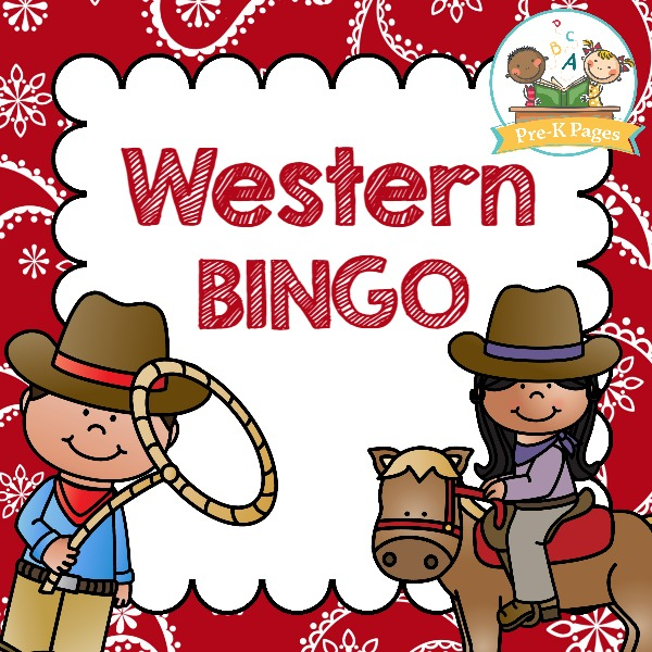 Western Bingo Pre K Pages