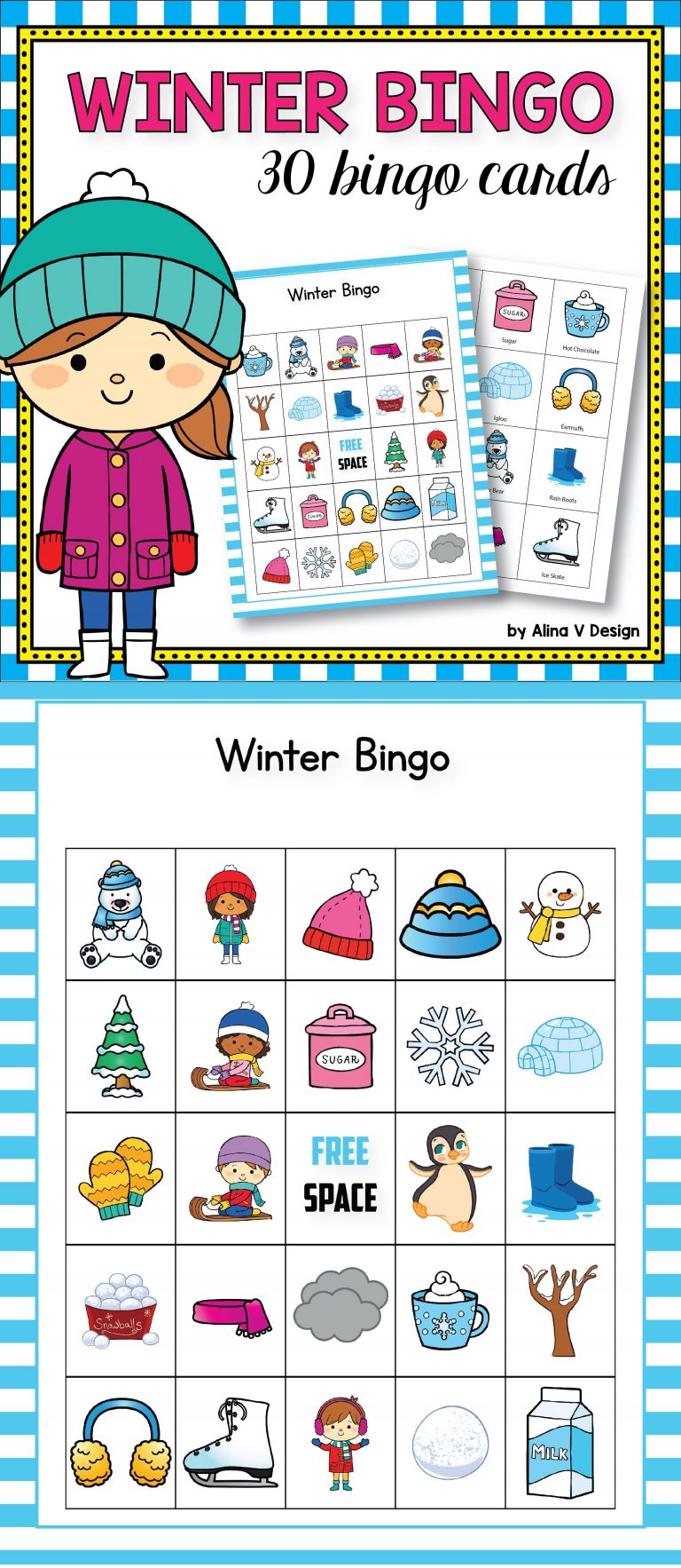 Winter Activities Bingo Game Printable A Mom s Take