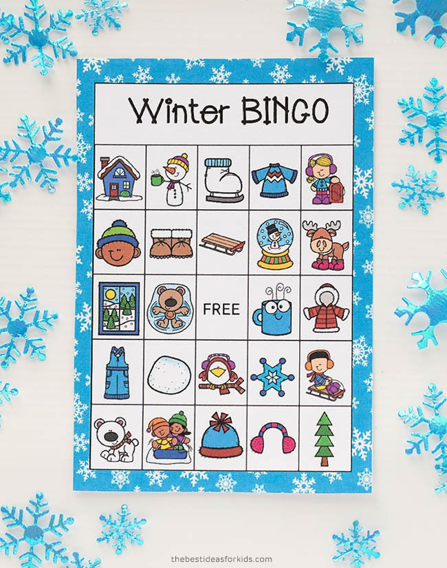 Winter Bingo Free Printable The Best Ideas For Kids