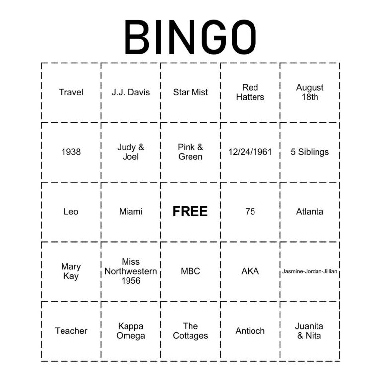 10 Best Custom Bingo Card Printable Template Printablee