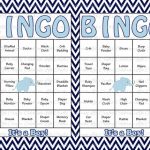 100 Baby Shower Bingo Cards Printable Party Baby Boy