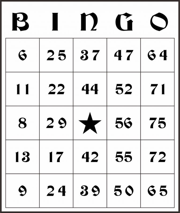 100 Free Printable Bingo Cards Free Printable Bingo Cards 1 75