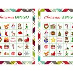 100 Printable Christmas Bingo Cards 2 Per Page Fun Christmas Etsy