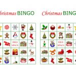 100 Printable Christmas Bingo Cards 2 Per Page Fun Christmas Etsy