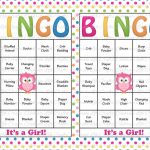 30 Baby Shower Bingo Cards Printable Baby Girl Instant Etsy