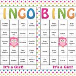 30 Baby Shower Bingo Cards Printable Baby Girl Instant Etsy