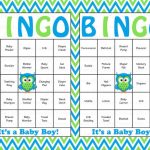 30 Baby Shower Bingo Cards Printable Party Baby Boy Etsy