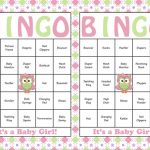 30 Baby Shower Bingo Cards Printable Party Baby Girl