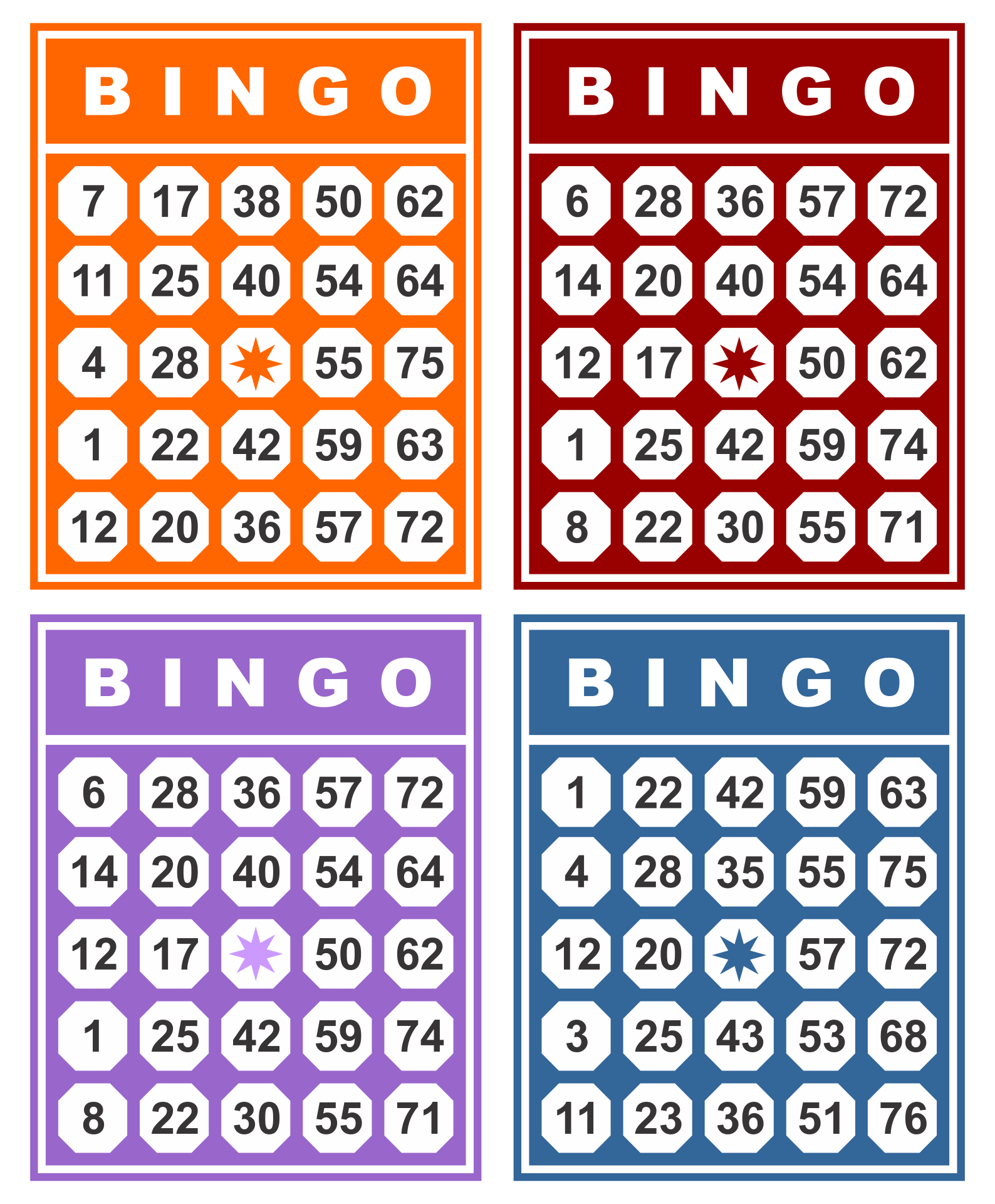 6 Best Free Printable Number Bingo Printablee