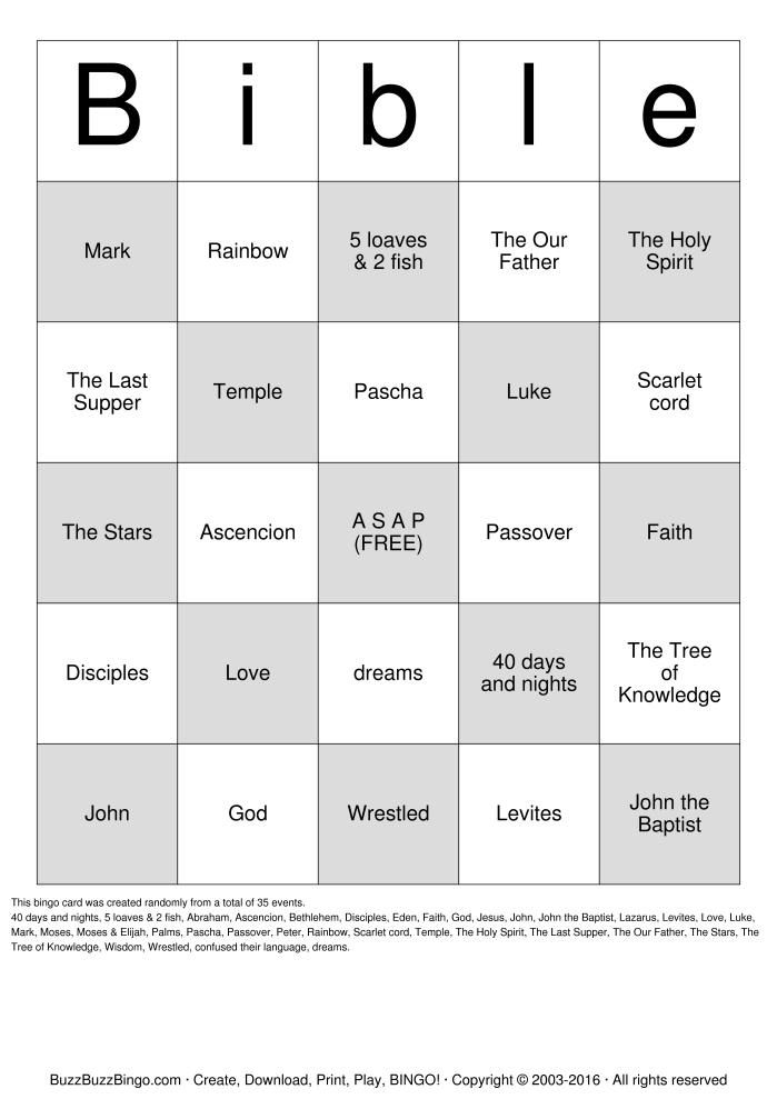 Bible Bingo Cards To Download Print And Customize Armor Of God 