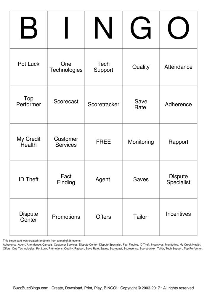 Custom Bingo Cards To Download Print And Customize 