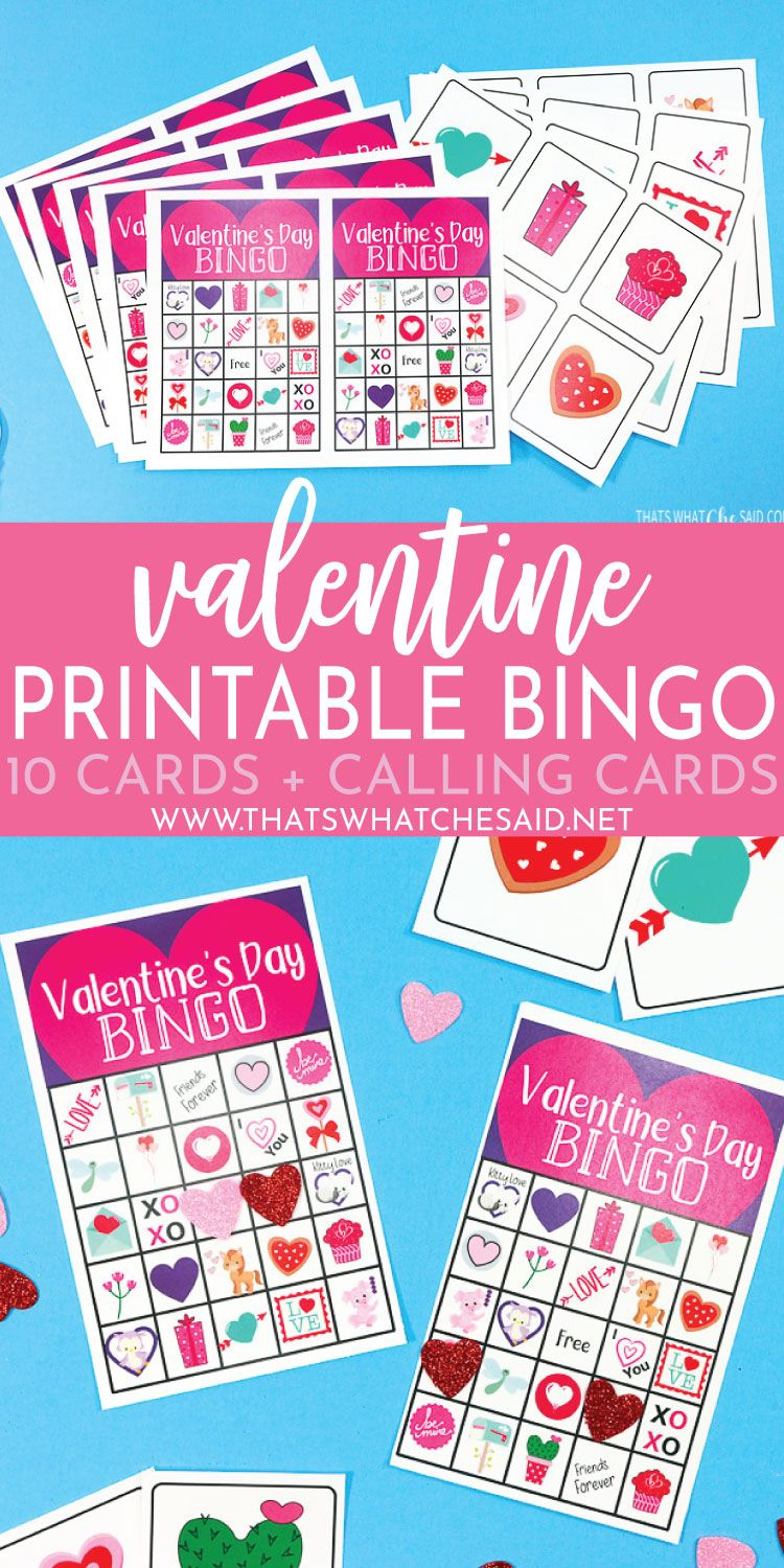 Free Printable Valentine s Day Bingo Valentine Bingo Free Printable 