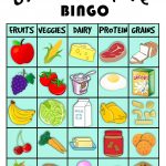 Grocery Store Bingo Preschool Food Food Groups For Kids Printable