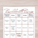 Hen Party Bingo Game Guests Love Bachelorette Bingo Printable Etsy