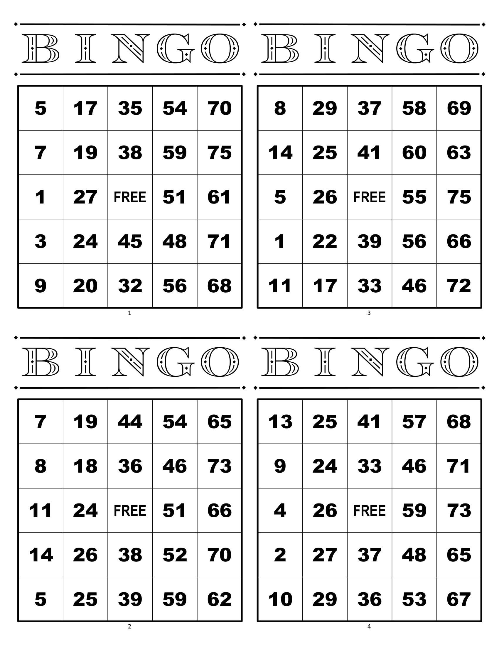 Pin On Printable Bingo Cards Pin On Printable Bingo Cards