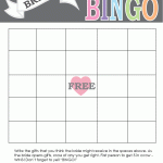 Printable Bridal Shower Gift Bingo Card Print Right From Home