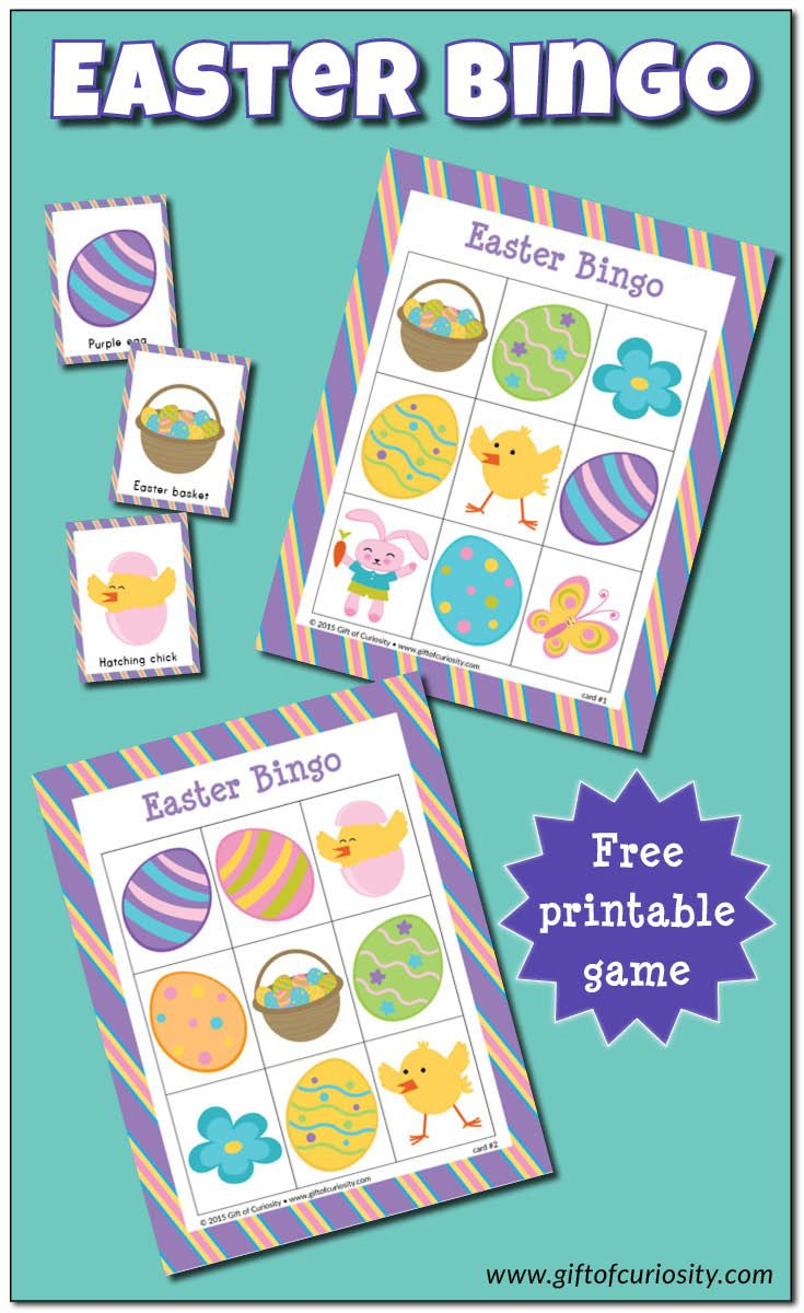 Printable Easter Bingo Game Cards Teachers Pay Teachers Printable 