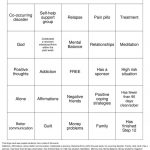 Recovery Bingo Cards To Download Print And Customize
