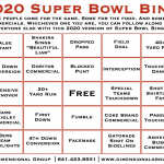 Super Bowl Bingo Cards The Dimensional Group Printable Bingo Cards