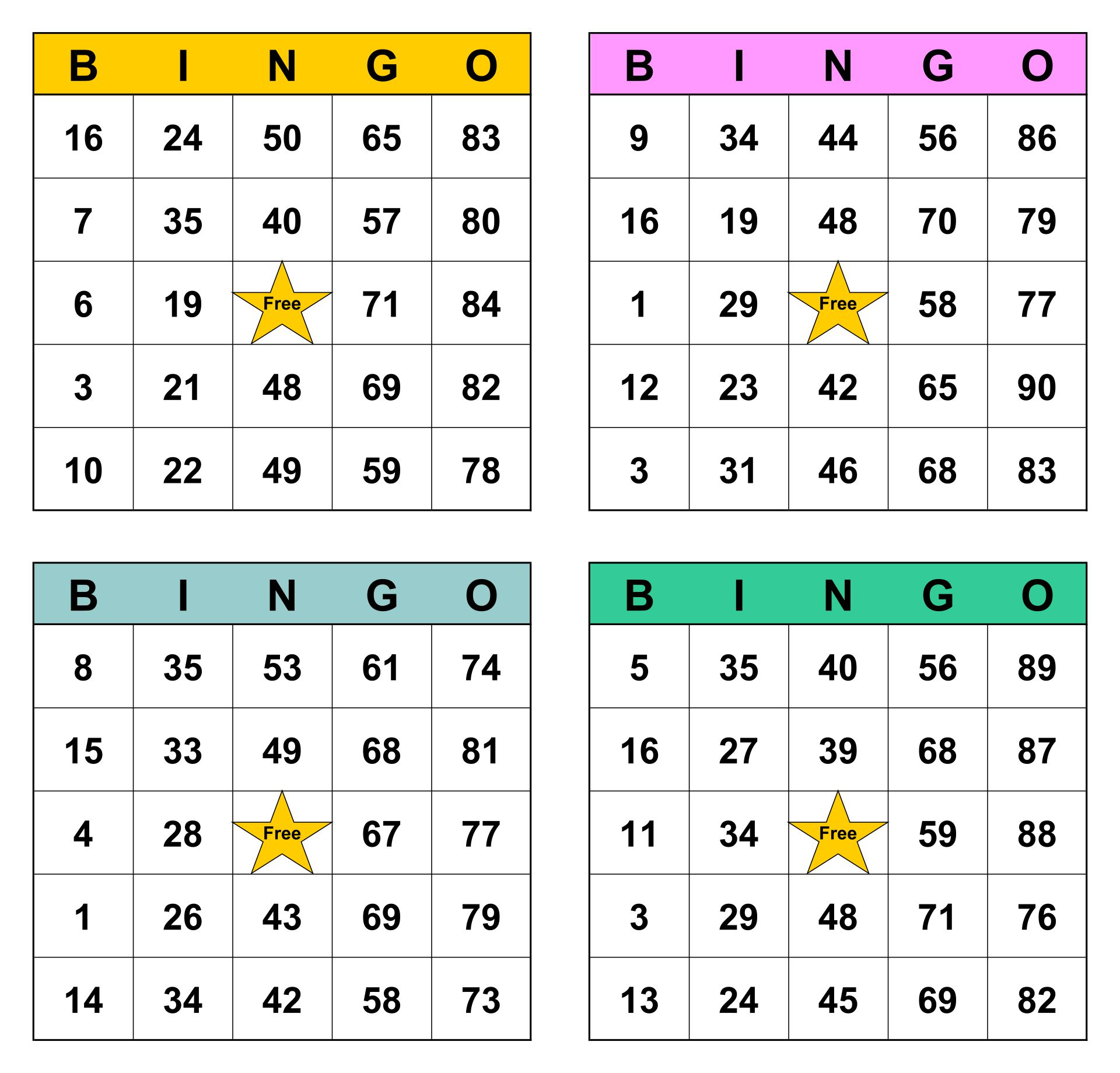 1 10 Bingo Cards Printable Printable Word Searches