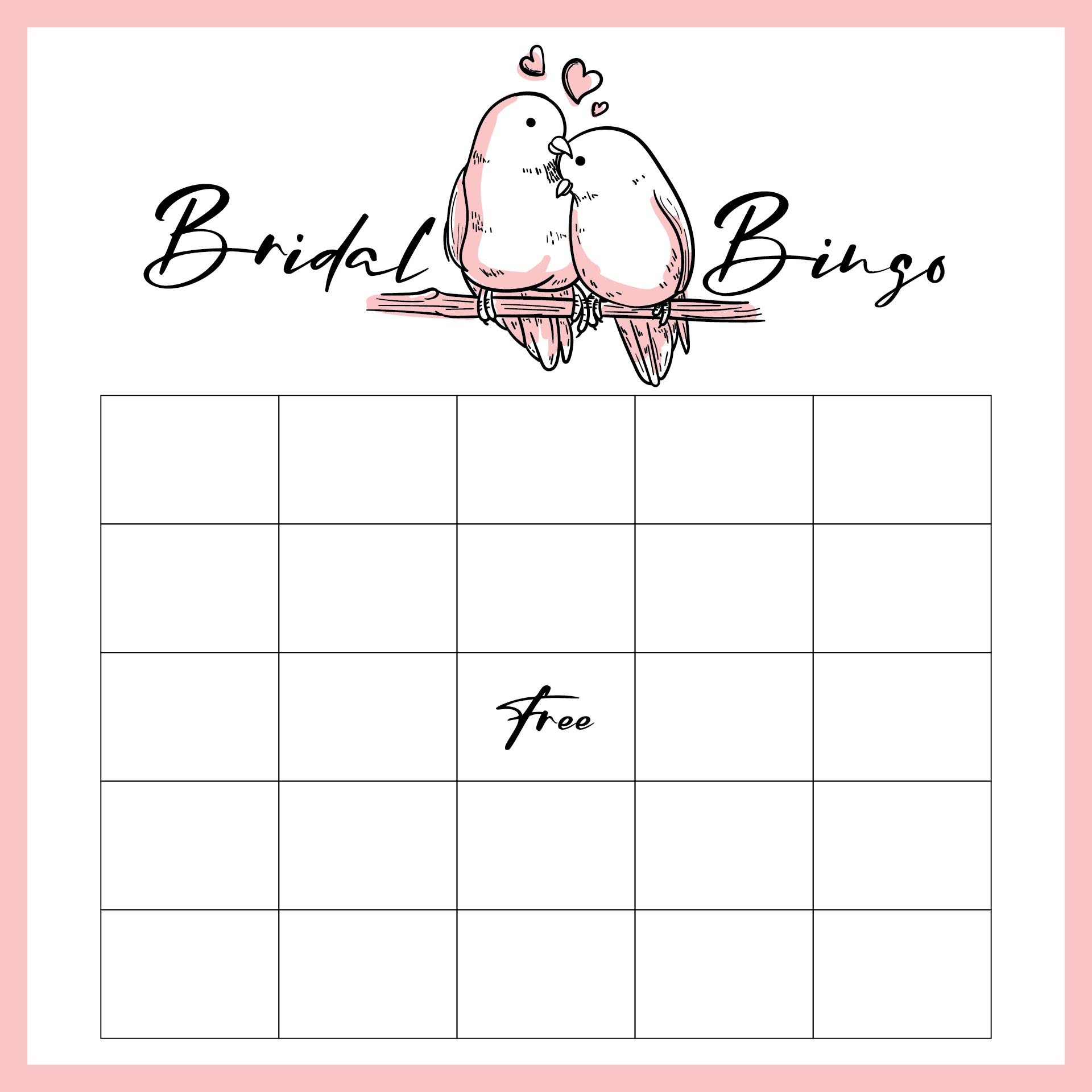 10 Best Free Printable Bingo Template Printablee