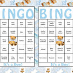 100 Teddy Bear Baby Shower Bingo Cards 100 Unique Prefilled Etsy