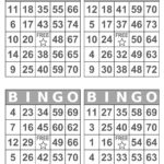 1000 Bingo Cards Pdf Download 1 2 And 4 Per Page Large Etsy Free
