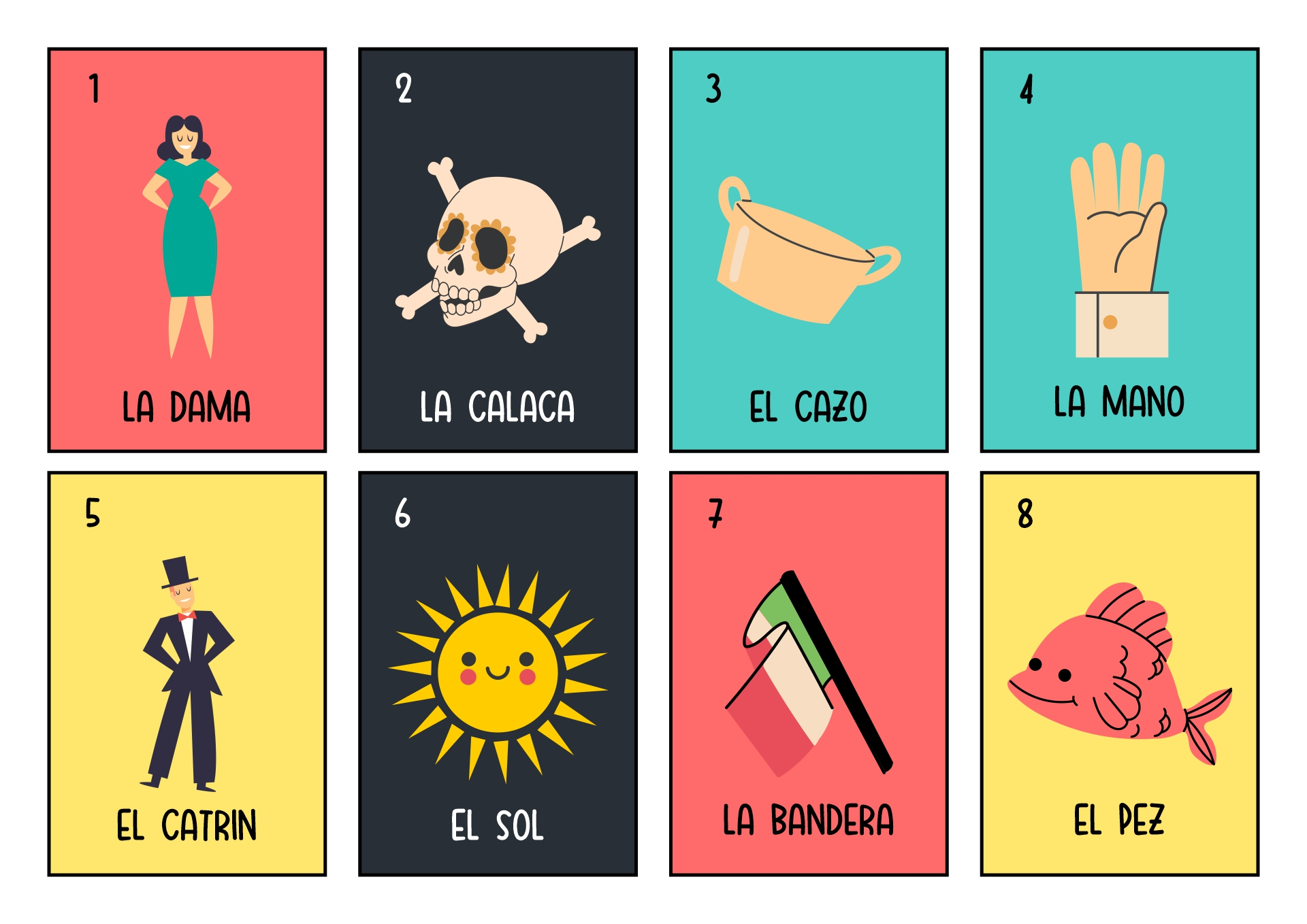 11 Best Mexican Bingo Cards Free Printable Printablee