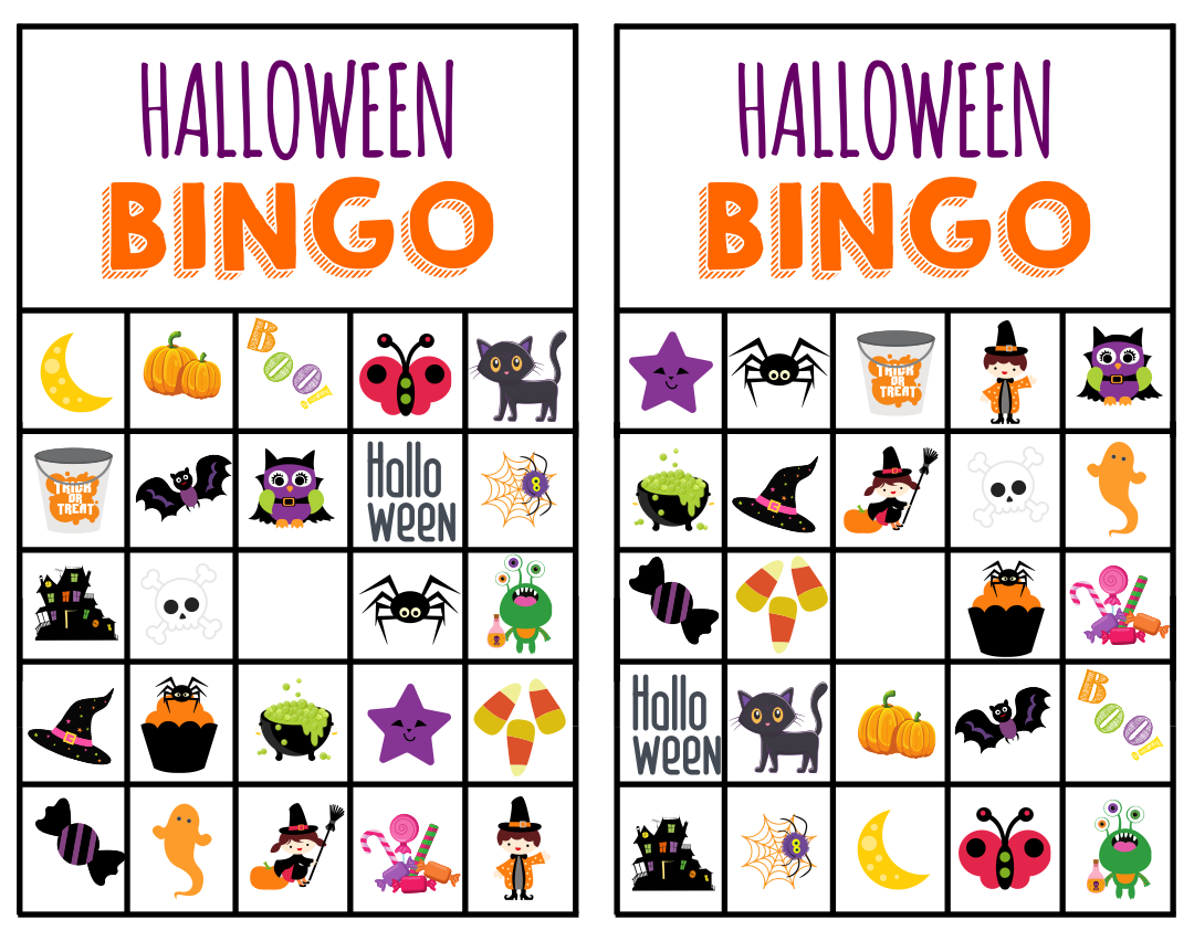 15 Best Free Printable Halloween Bingo Cards Printablee