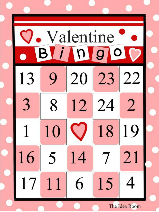 24 Valentine Bingo Cards Free Printable
