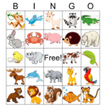 25 Printable Free Printable Animal Bingo Cards