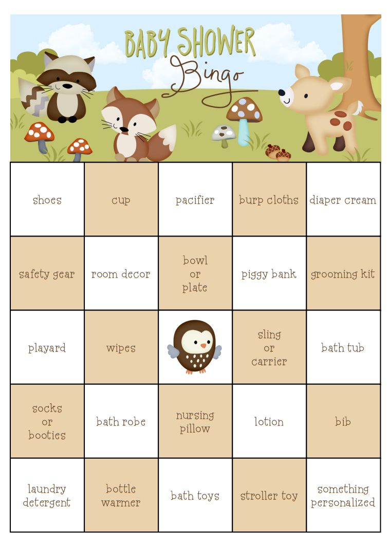 29 Sets Of Free Baby Shower Bingo Cards