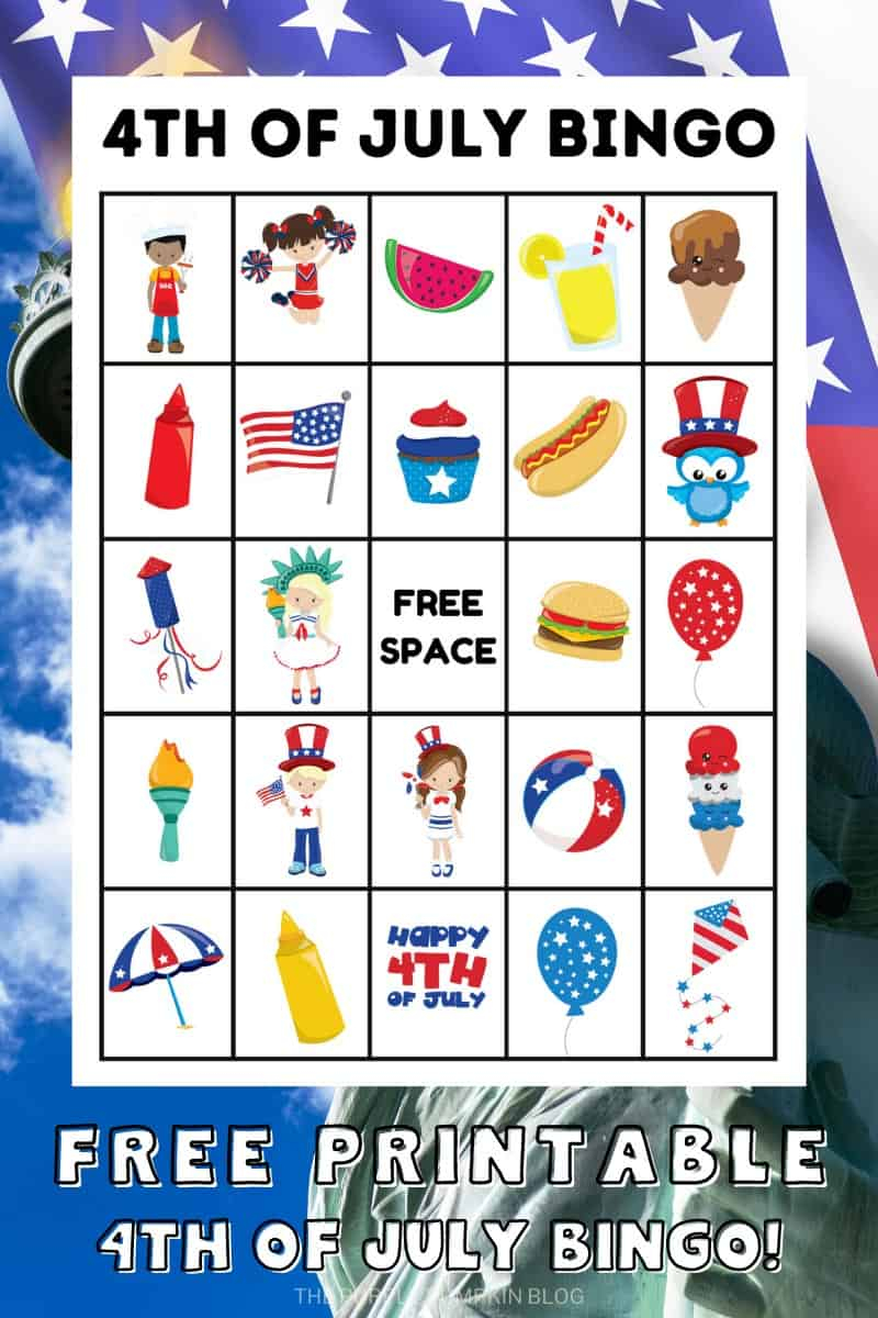 4th Of July Bingo Cards Free Printable Bingo Game 