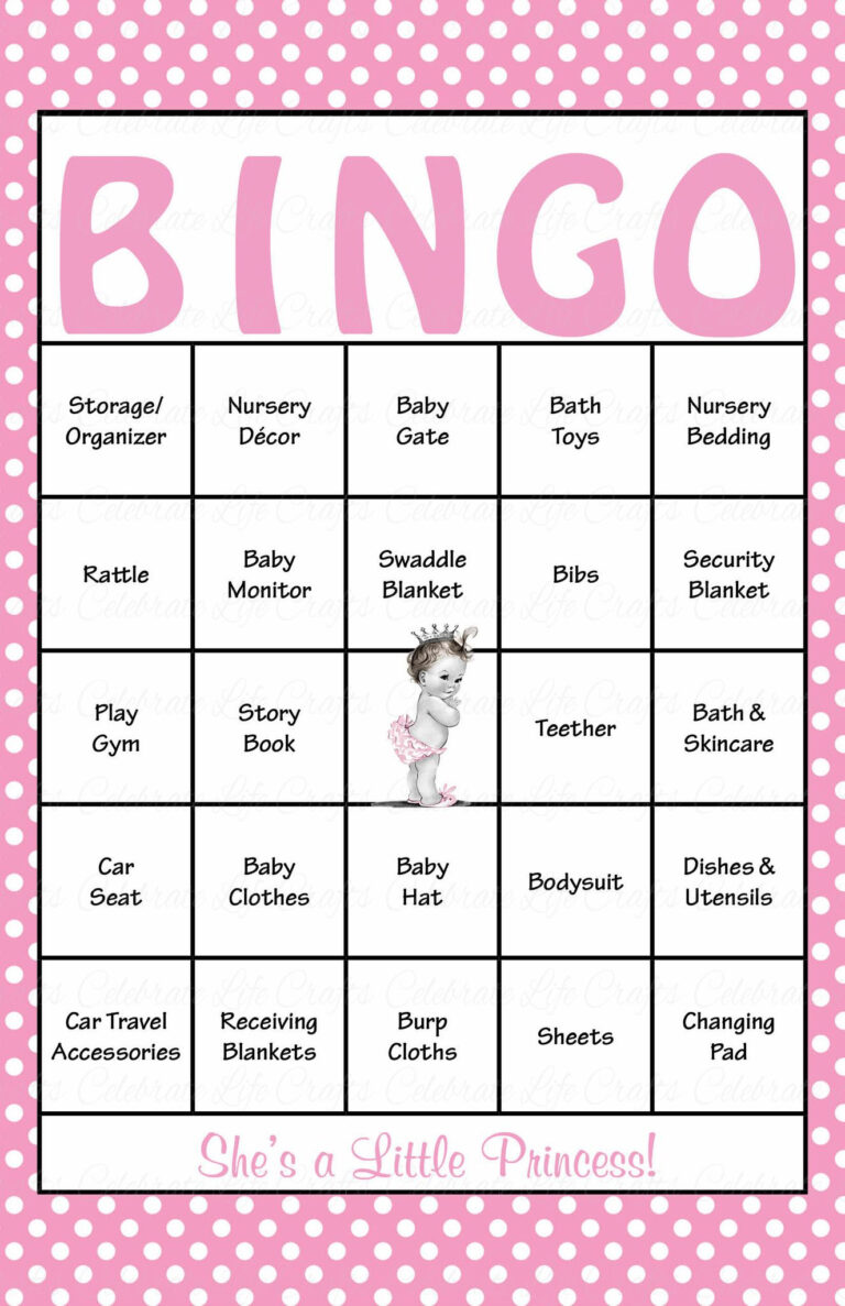 50 Free Printable Baby Bingo Cards Free Baby Shower Bingo Cards Your