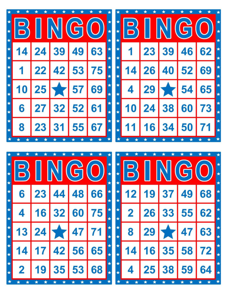 50 Free Printable Bingo Cards Pdf Sixteenth Streets