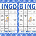 60 Baby Shower Bingo Cards Printable Party Baby Boy