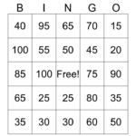 Addition Bingo Printable Printable Templates
