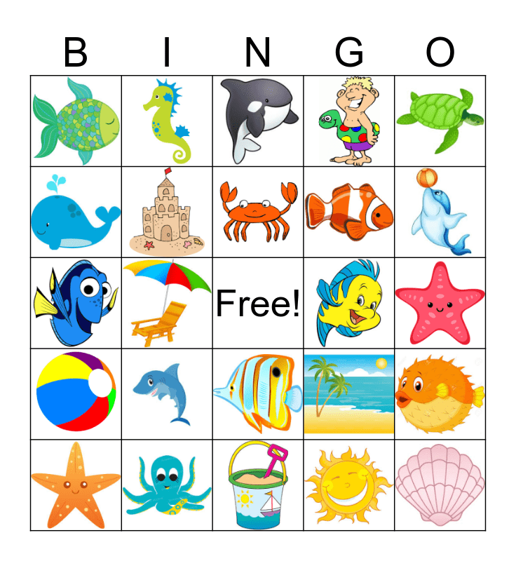 Beach Bingo Printable Printable Word Searches