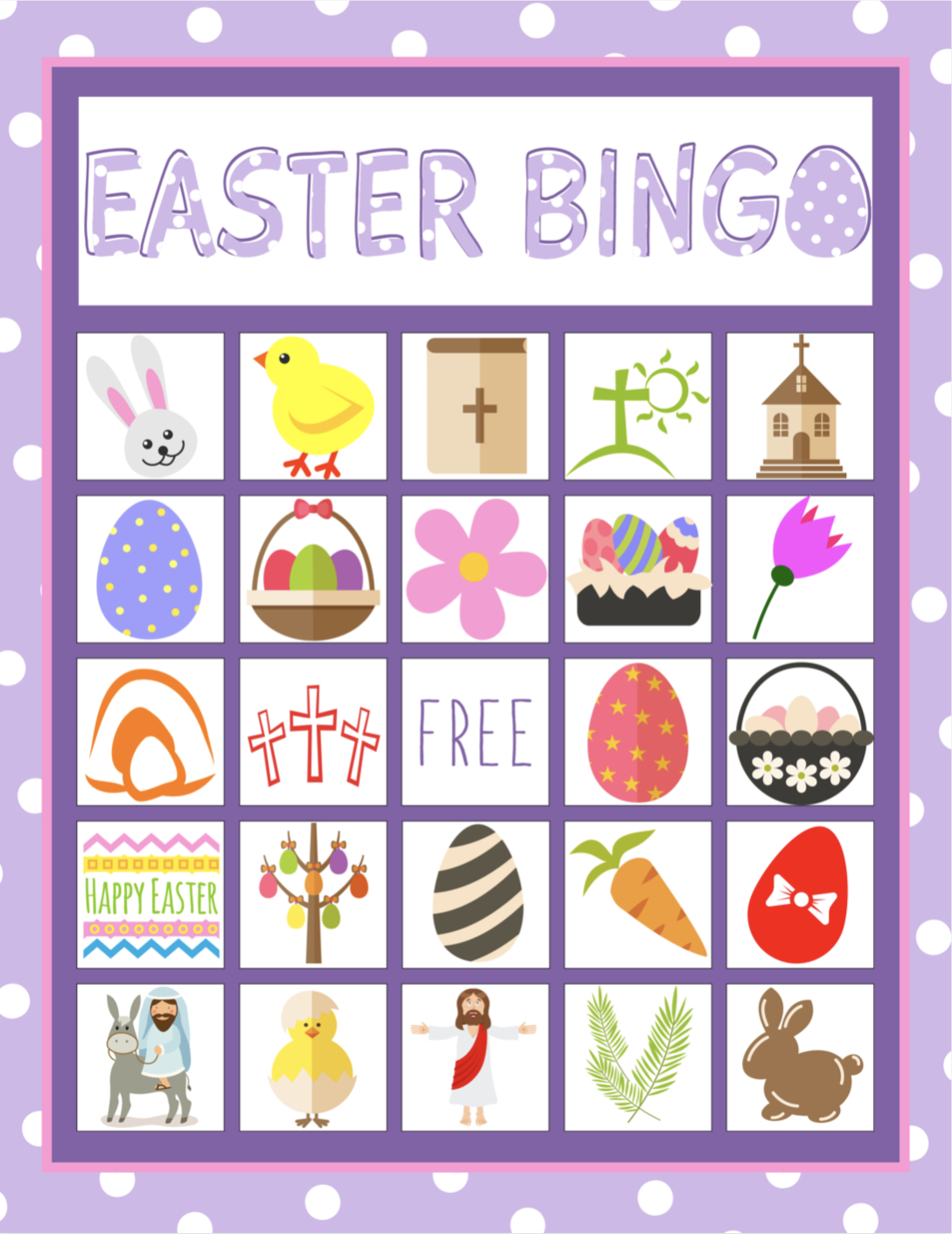 Bible Bingo Free Printables Printable World Holiday