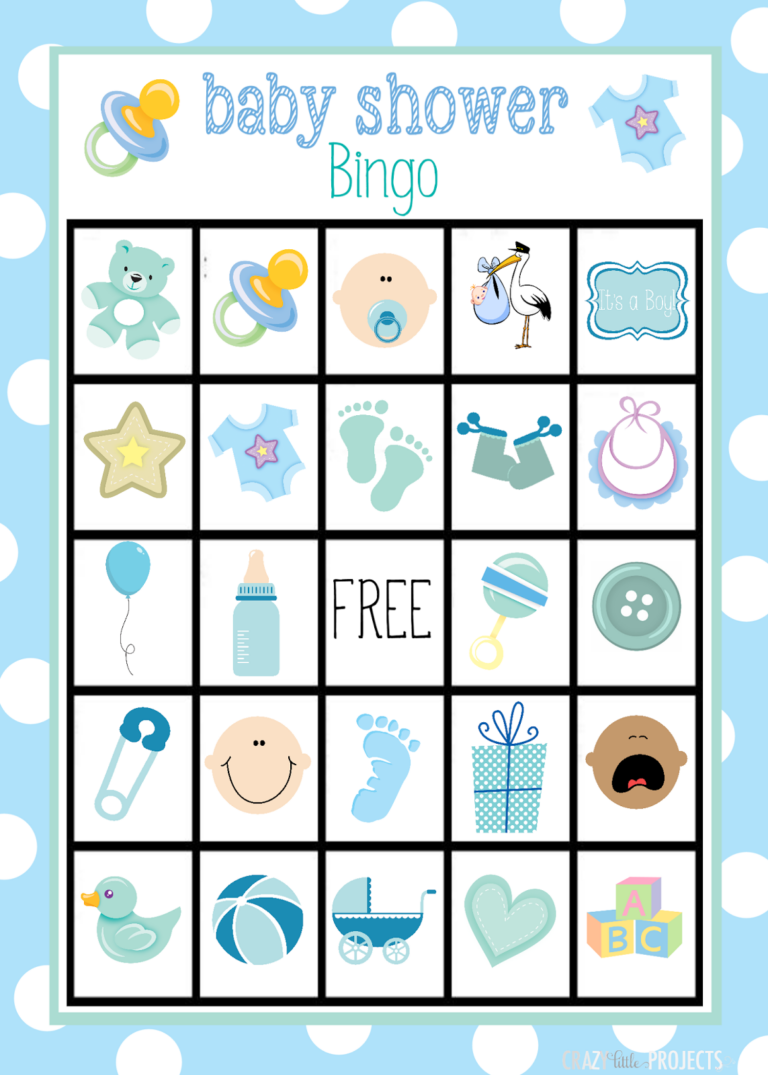 Bingo Para Baby Shower De Ni o Para Imprimir Gratis Oh My Beb