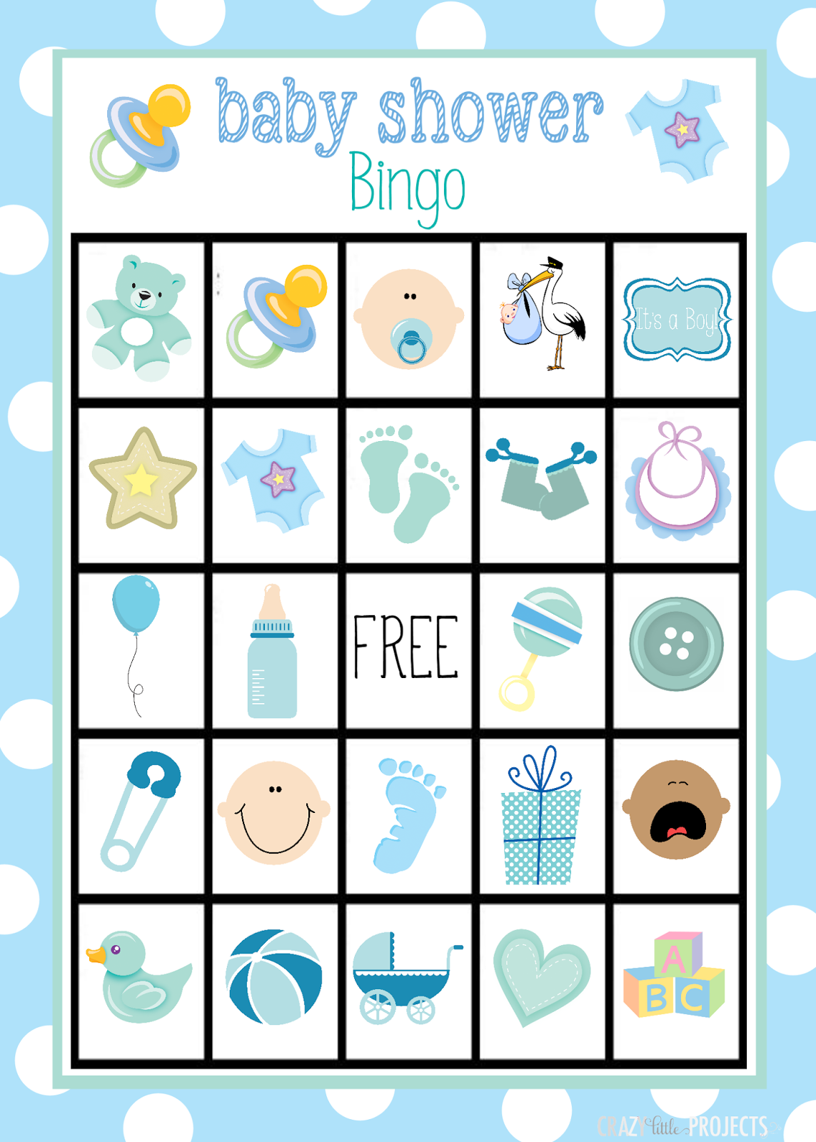 Bingo Para Baby Shower De Ni o Para Imprimir Gratis Oh My Beb 