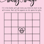 Blank Baby Shower Bingo Cards