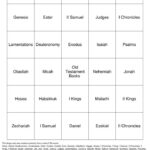 Books Of The Bible Bingo Free Printable