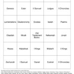 Books Of The Bible Bingo Free Printable