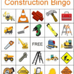 Construction Bingo Game Instant Download Printable Set 1