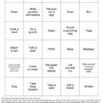 Coping Skills Bingo Free Printable Printable Templates