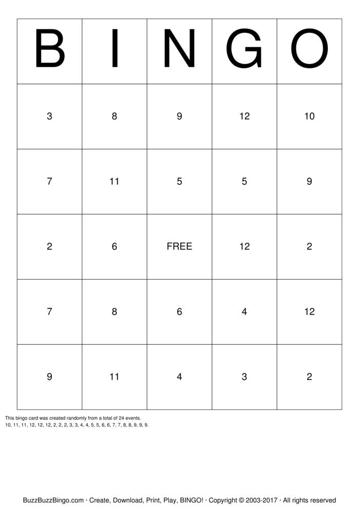 Dice Bingo Bingo Cards To Download Print And Customize 