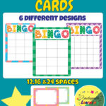 Editable Bingo Cards Bingo Template Bingo Cards Bingo