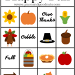 Fall Bingo Cards Free Printable Grace And Good Eats